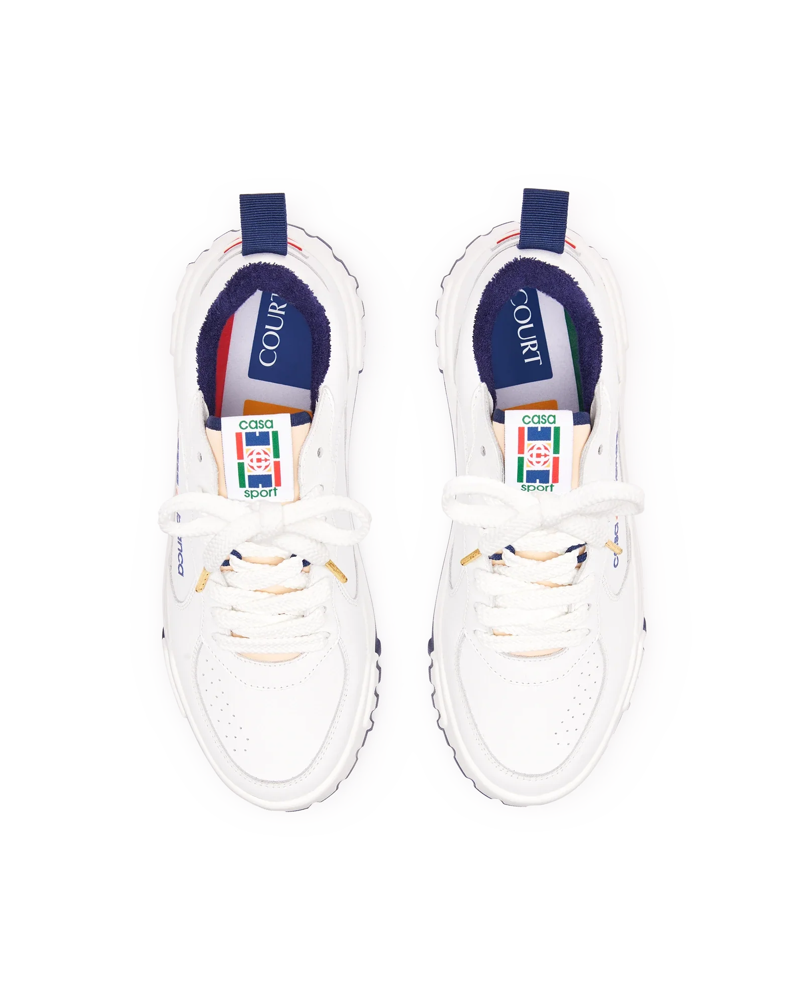 Men's Court White & Navy Sneaker
