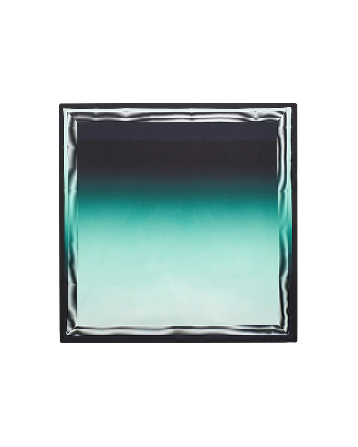 Gradient Ping Pong Large Silk Scarf
