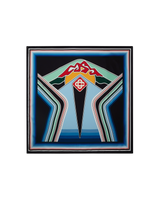Graphic Mountain Large Silk Scarf