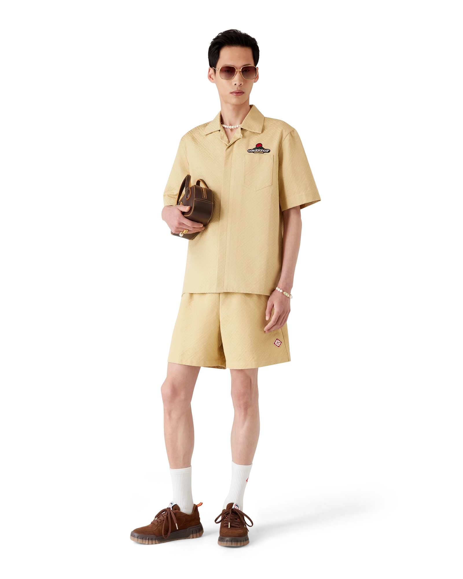 Men's Brown Suede Court Sneaker