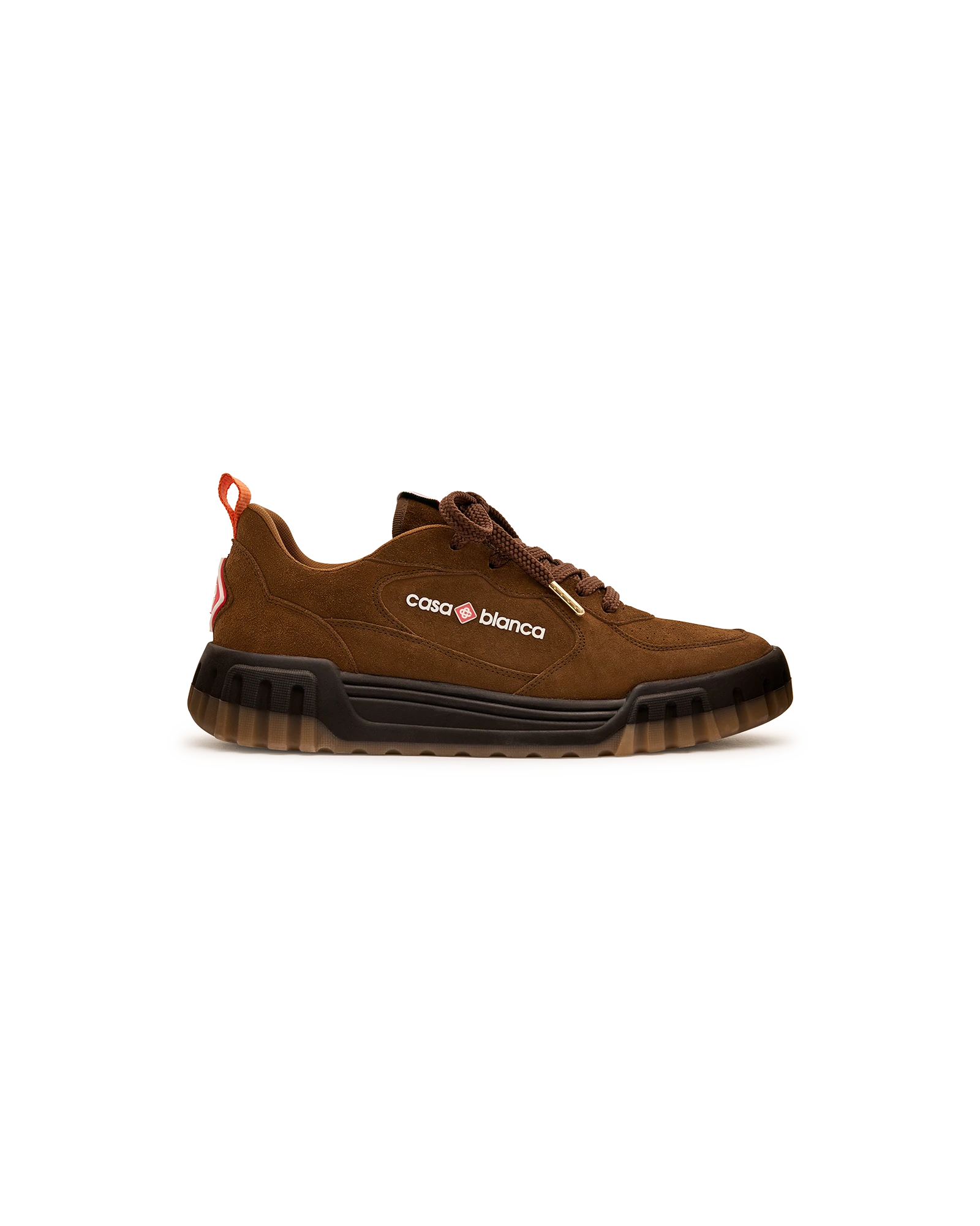 Men's Brown Suede Court Sneaker