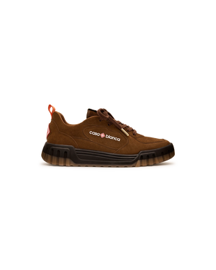 Men's Brown Suede Court Sneaker