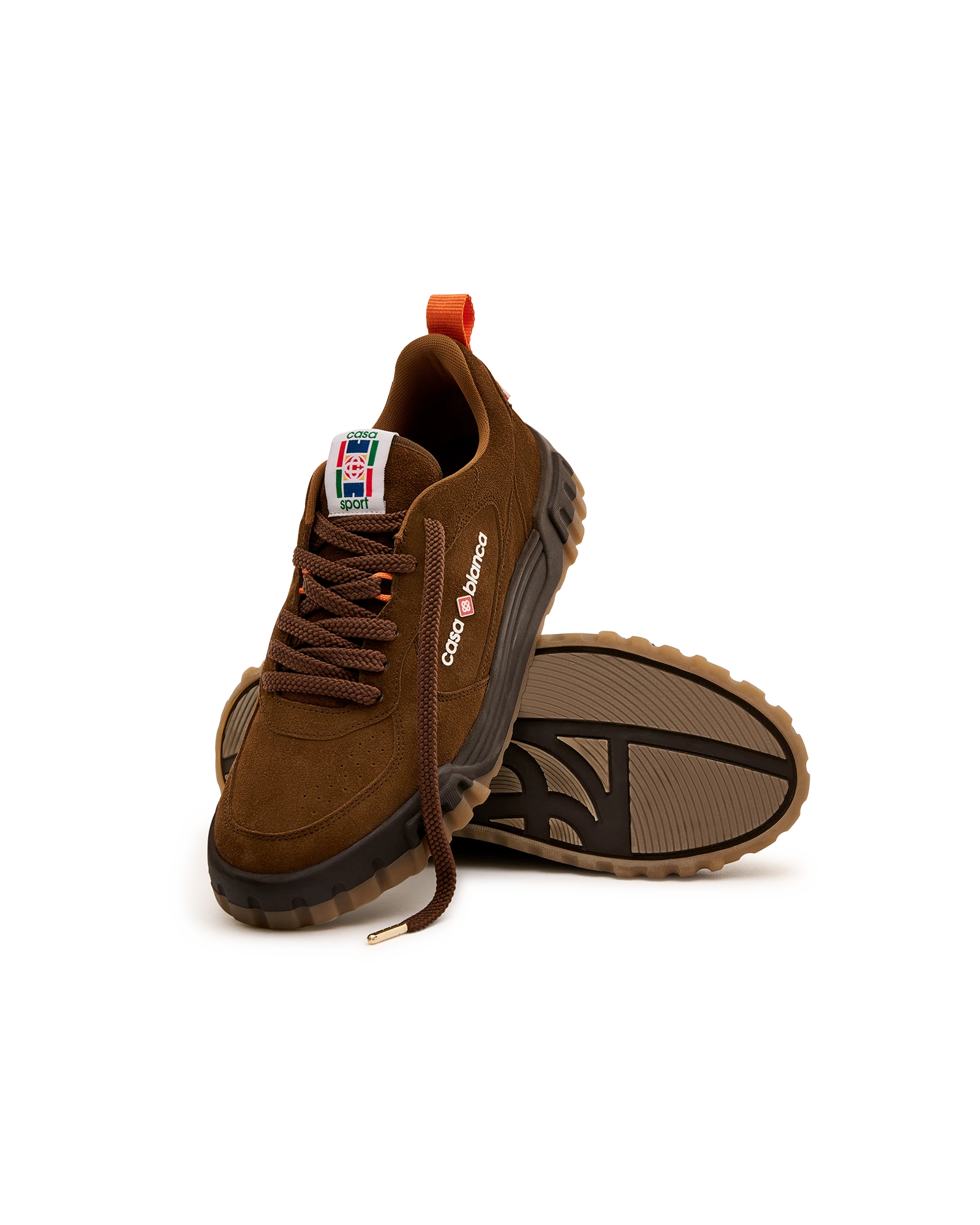 Men's Brown Suede Court Sneaker