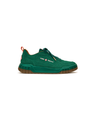 Women's Green Suede Court Sneaker