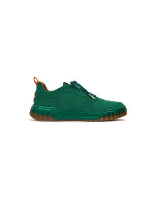 Women's Green Suede Court Sneaker