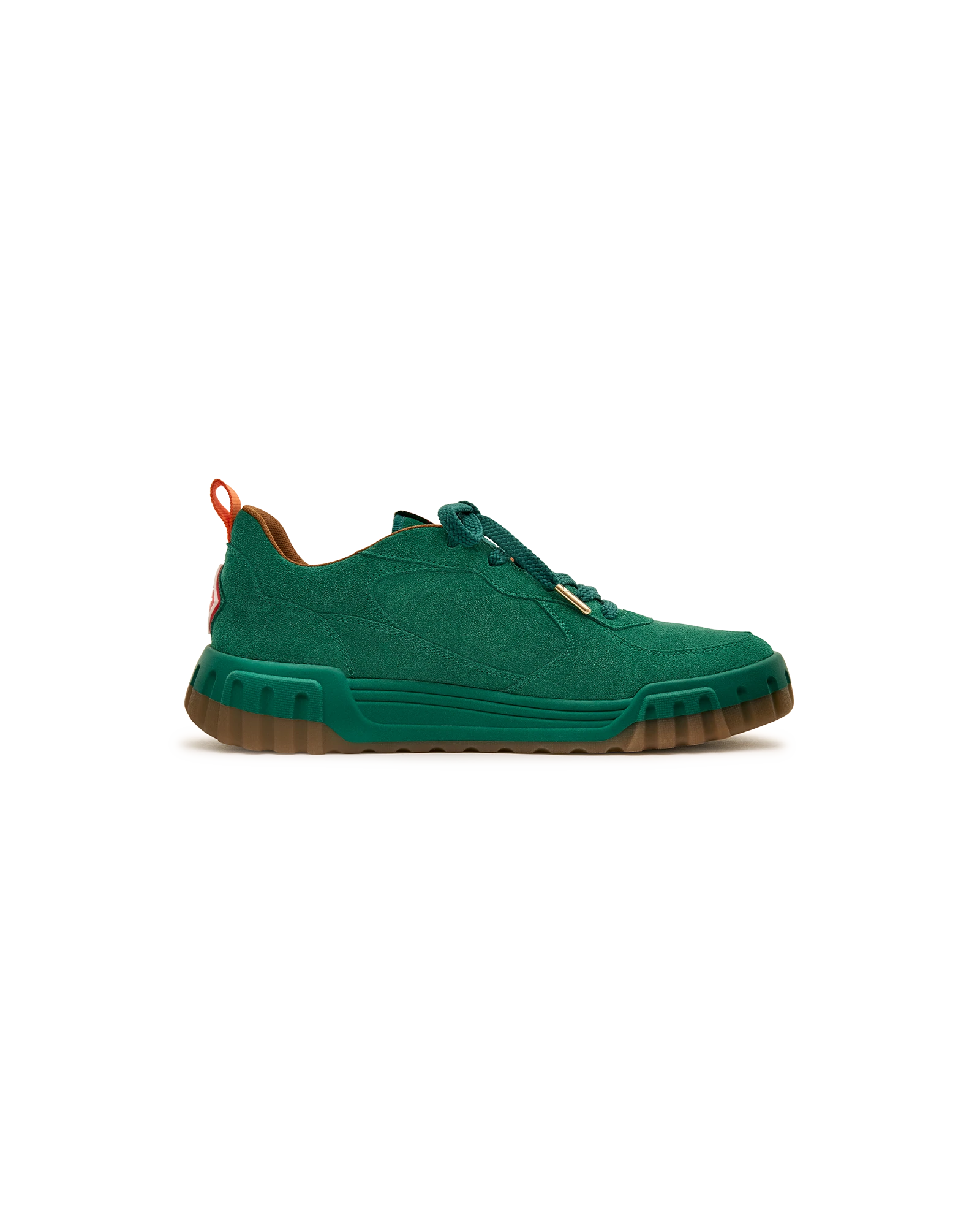 Men's Green Suede Court Sneaker