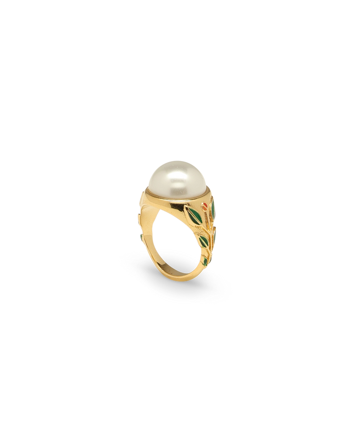 Pearl Signet Ring