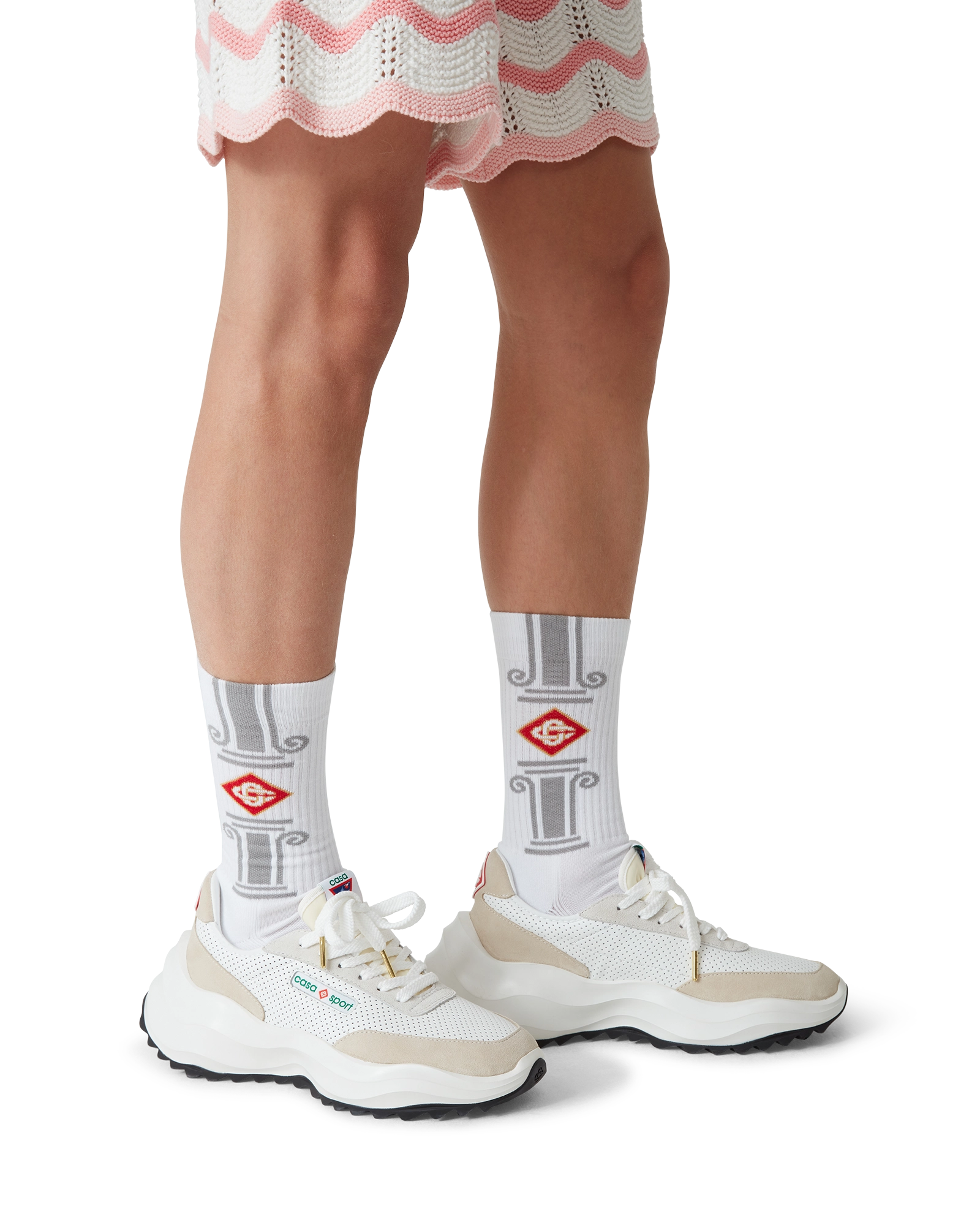 Grey Column Socks