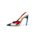 Chrome Arch Slingback Pump