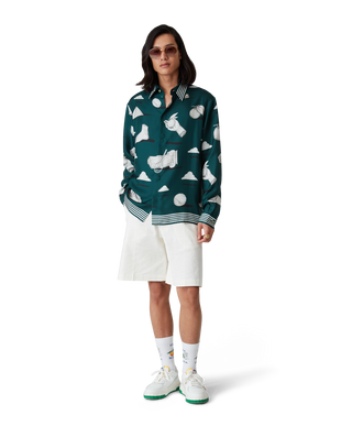 Men's Court White & Green Sneaker