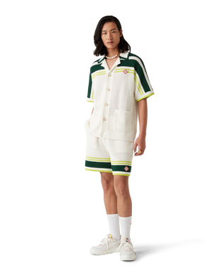 Men's Court White & Multicolour Sneakers