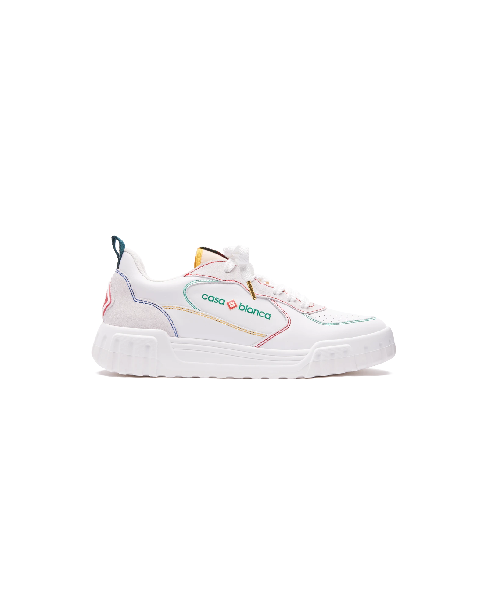 Women's Court White & Multicolour White Sneakers