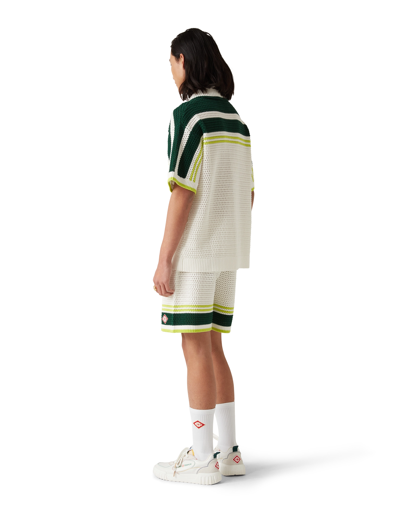 Men's Court White & Multicolour Sneakers