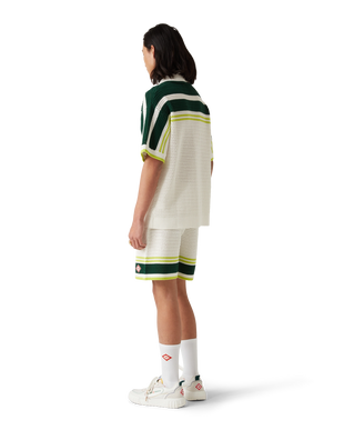 Men's Court White & Multicolour Sneakers