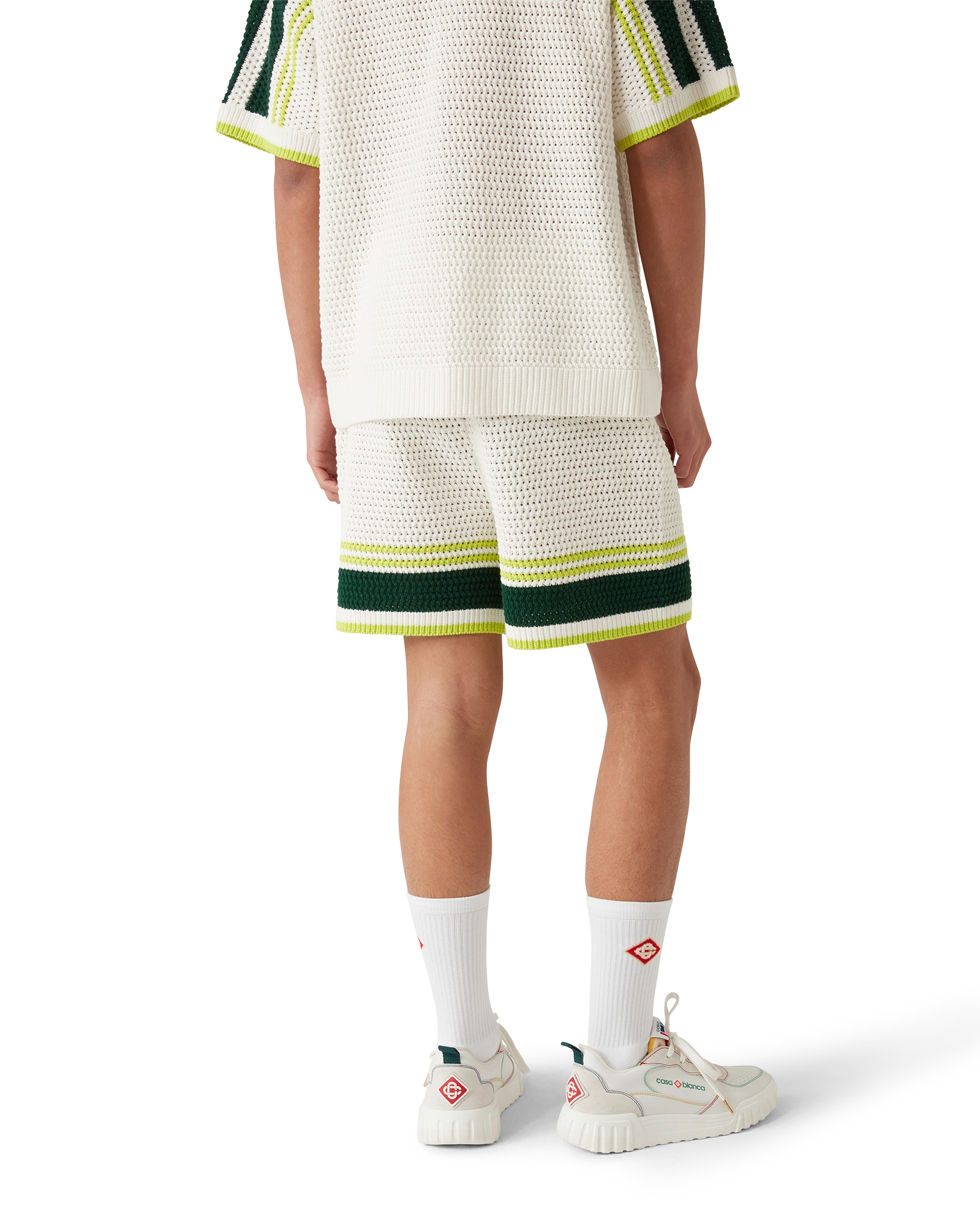 Men's Court White & Multicolour Sneakers