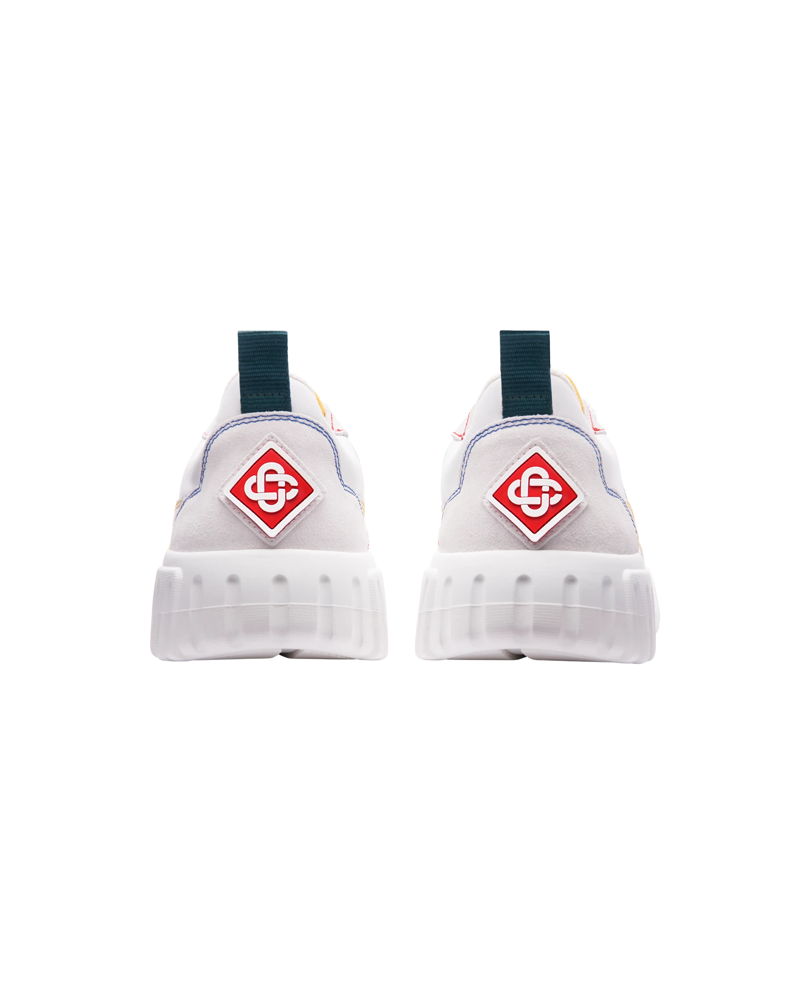 Women's Court White & Multicolour White Sneakers