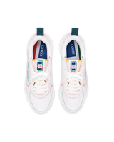 Men's Court White & Multicolour Sneakers