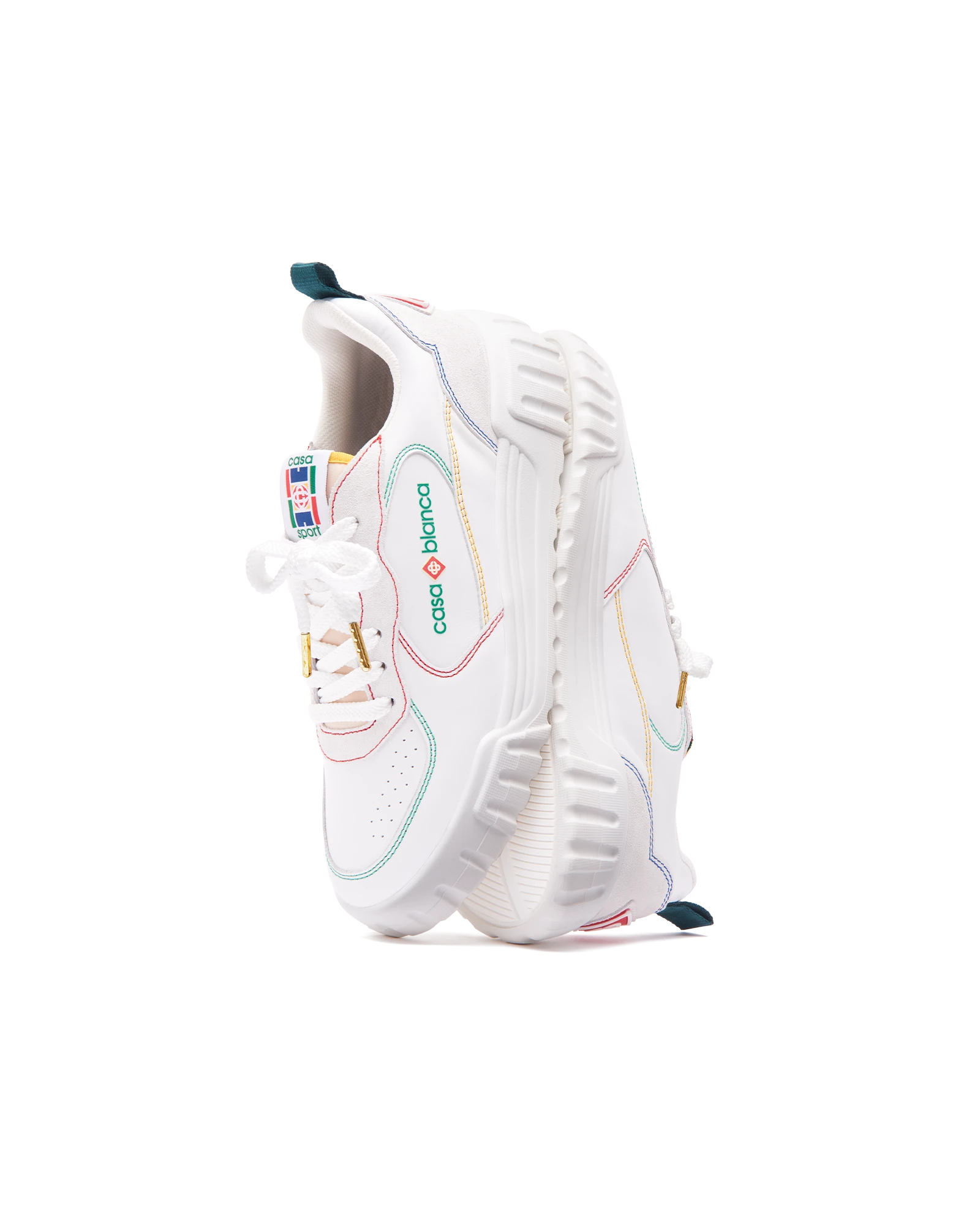 Women's Court White & Multicolour White Sneakers