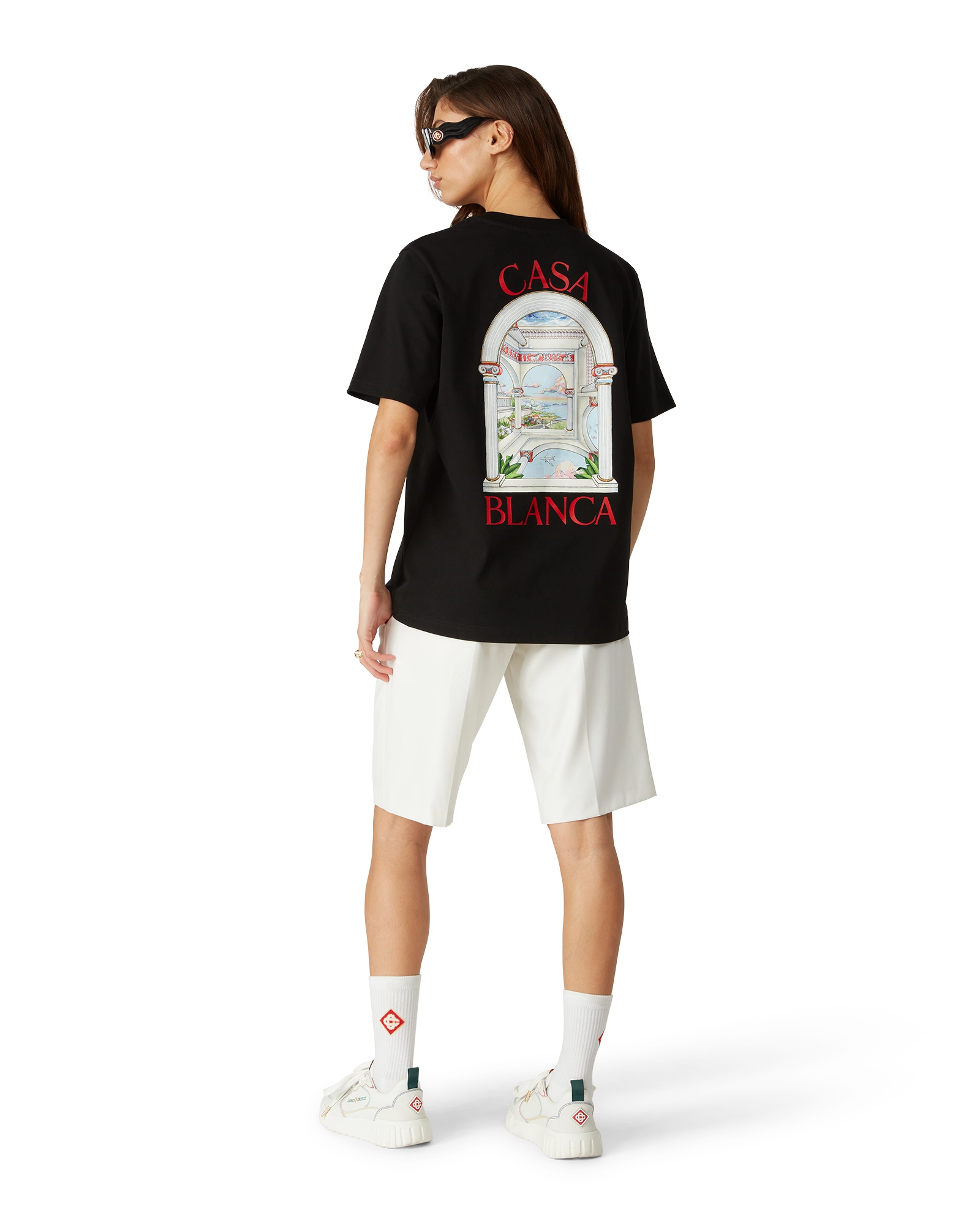 Women's Court White & Multicolour White Sneakers