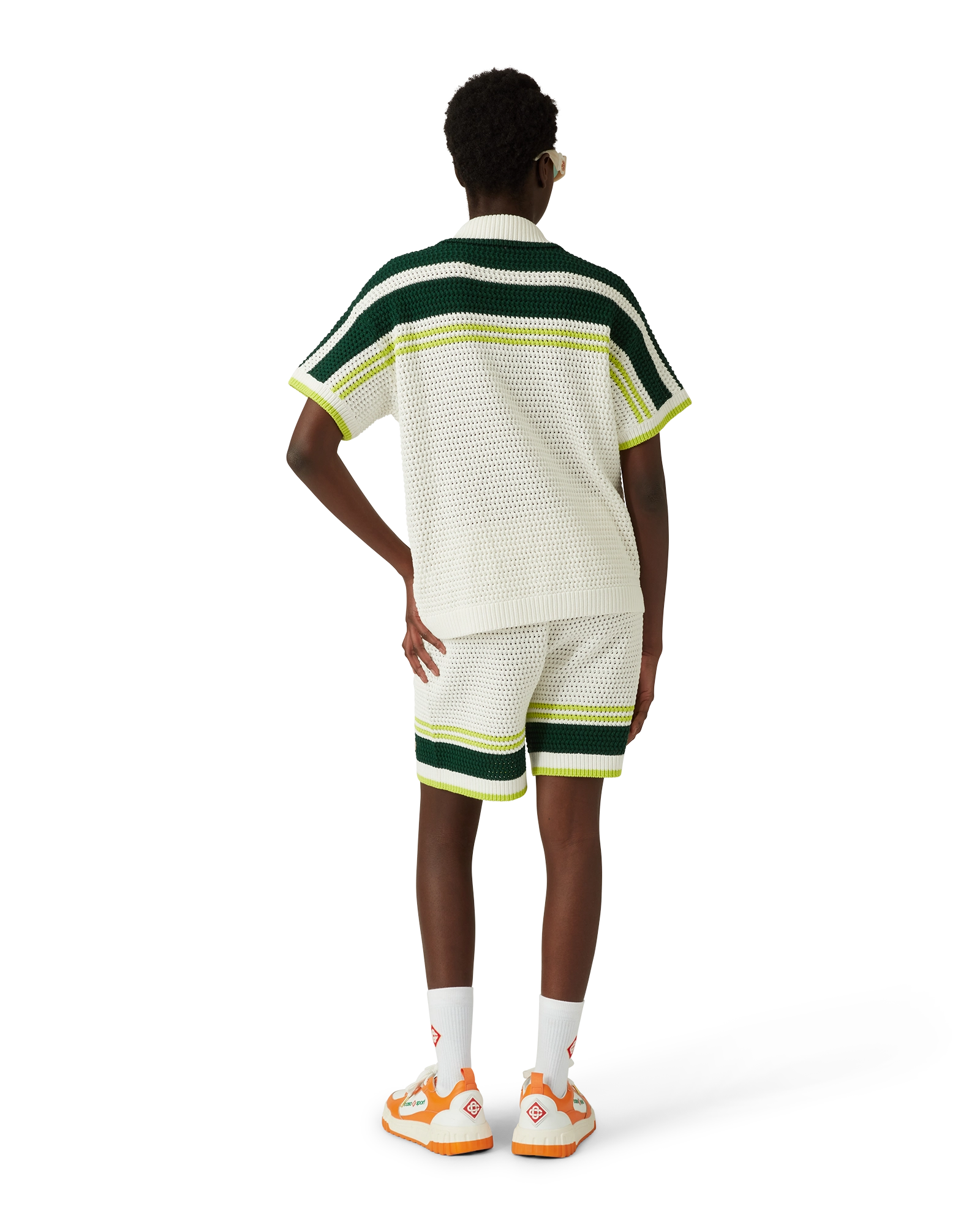 Women's Court Orange & White Sneaker