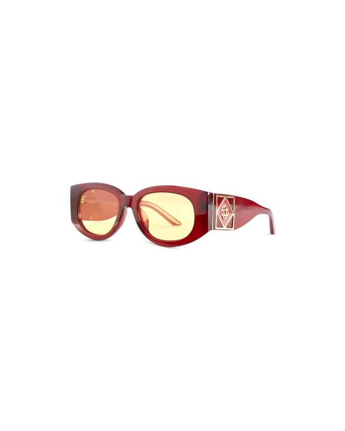 Wine & Gold Gabrielle Sunglasses