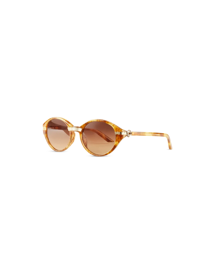 Gold & Brown Cannes Sunglasses