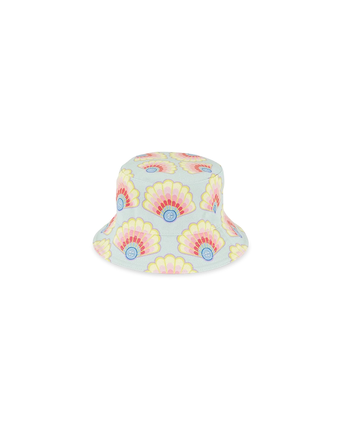 Rainbow Shell Denim Bucket Hat