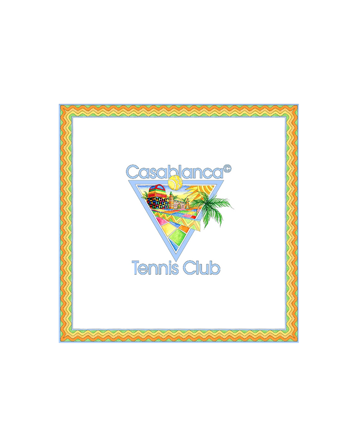 Tennis Club Icon Large Silk Scarf