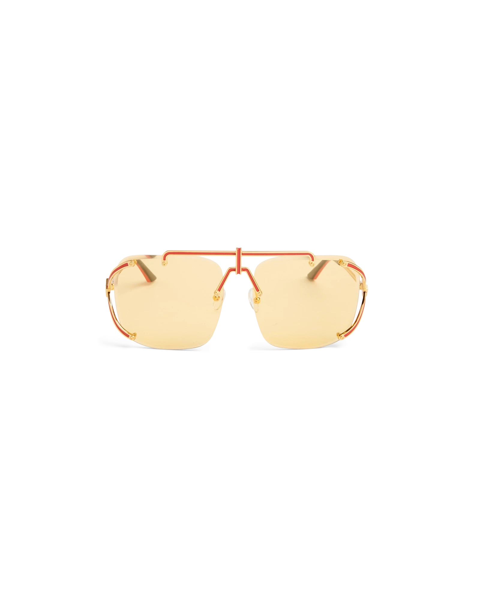 Gold & Red The Pilot Sunglasses