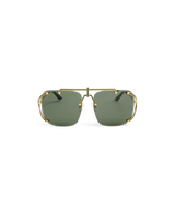 Lunettes de soleil vert et or The Pilot