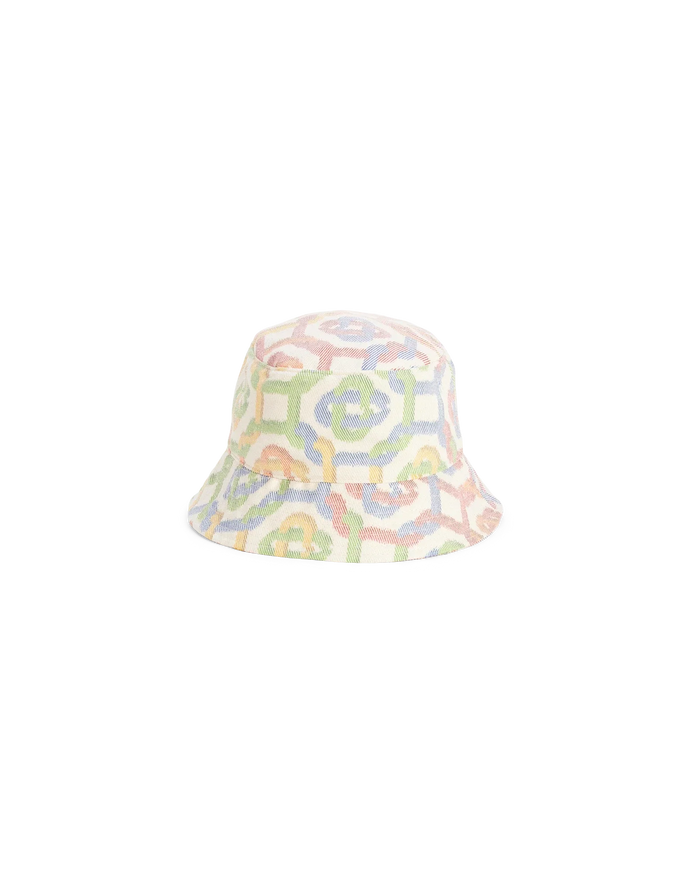 Rainbow Monogram Denim Bucket Hat