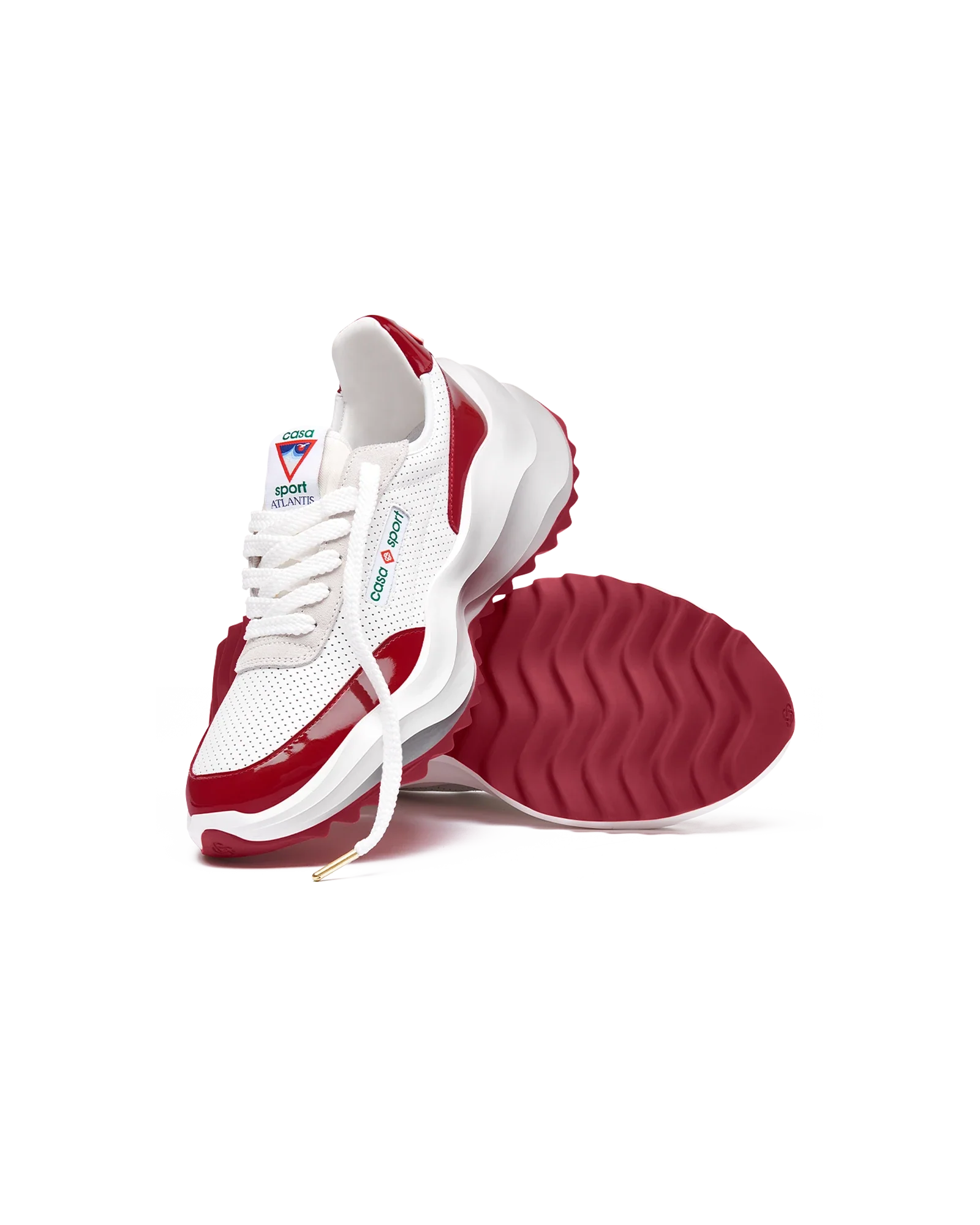 Women's Atlantis White & Haute Red Sneaker