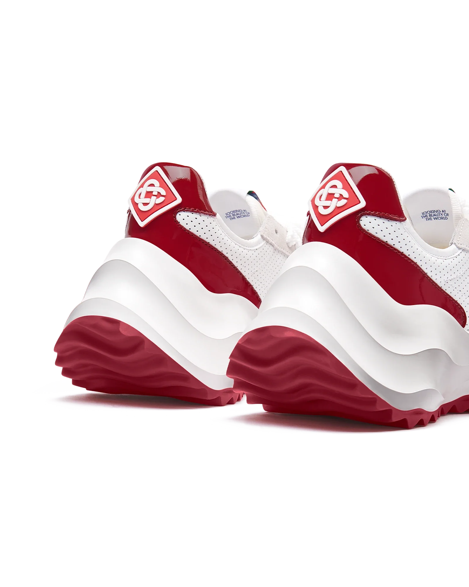 Women's Atlantis White & Haute Red Sneaker