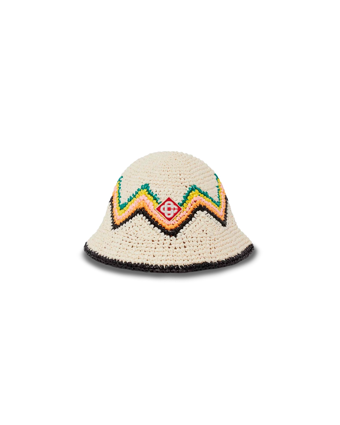 Raffia Crochet Hat | Casablanca Paris Raffia Crochet Hat | Casablanca Paris