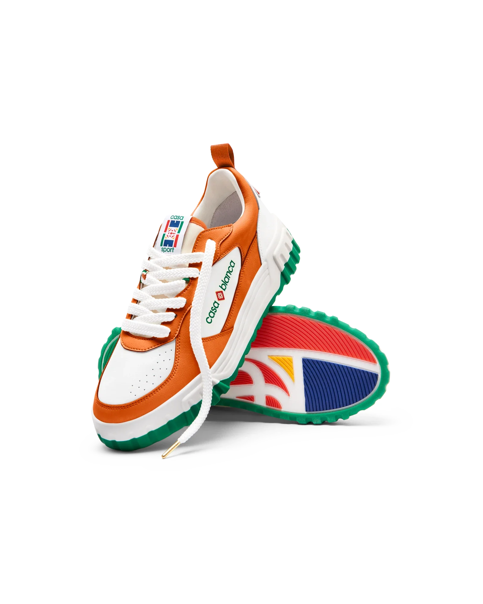 Women's Court Orange & White Sneaker