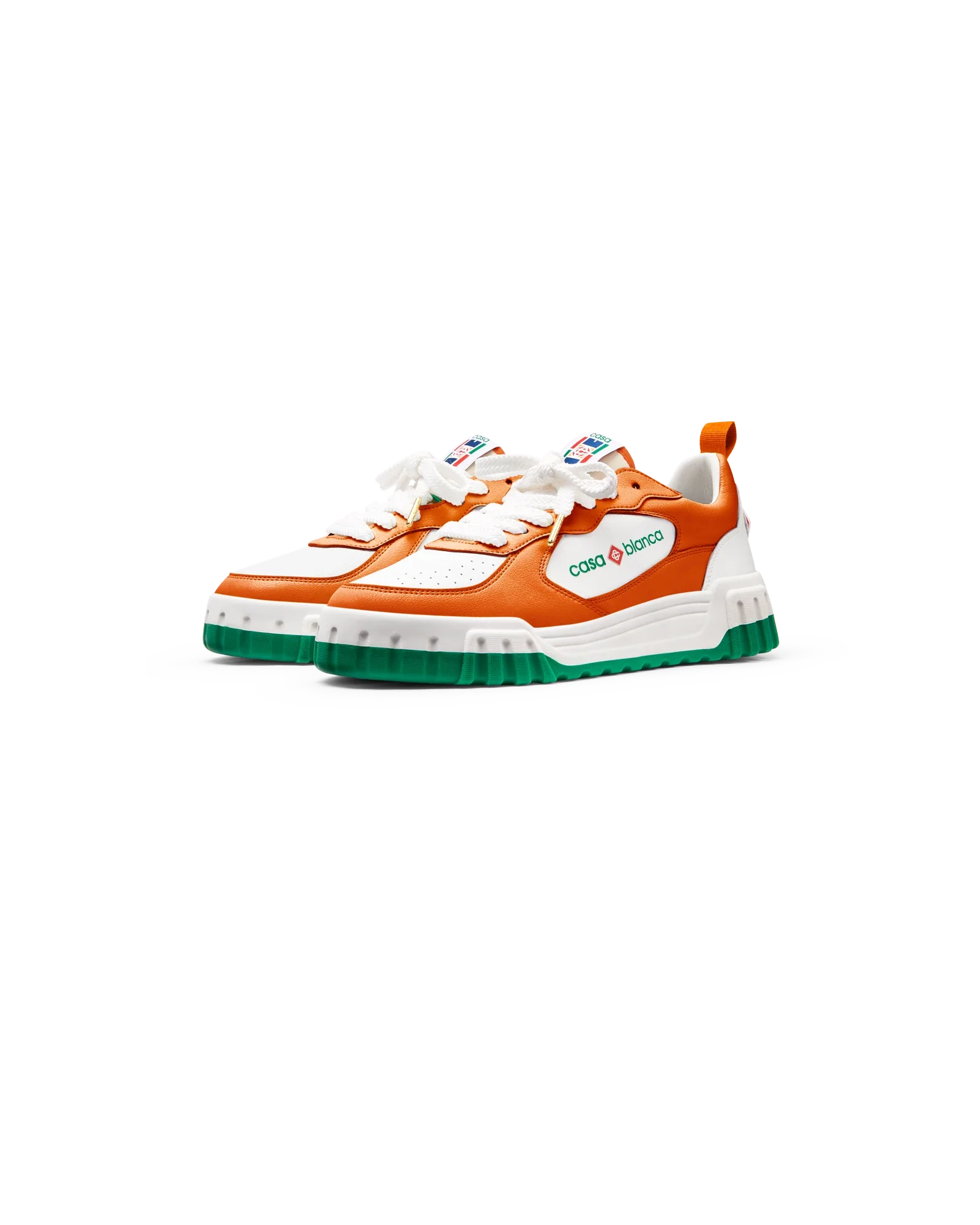 Women's Court Orange & White Sneaker