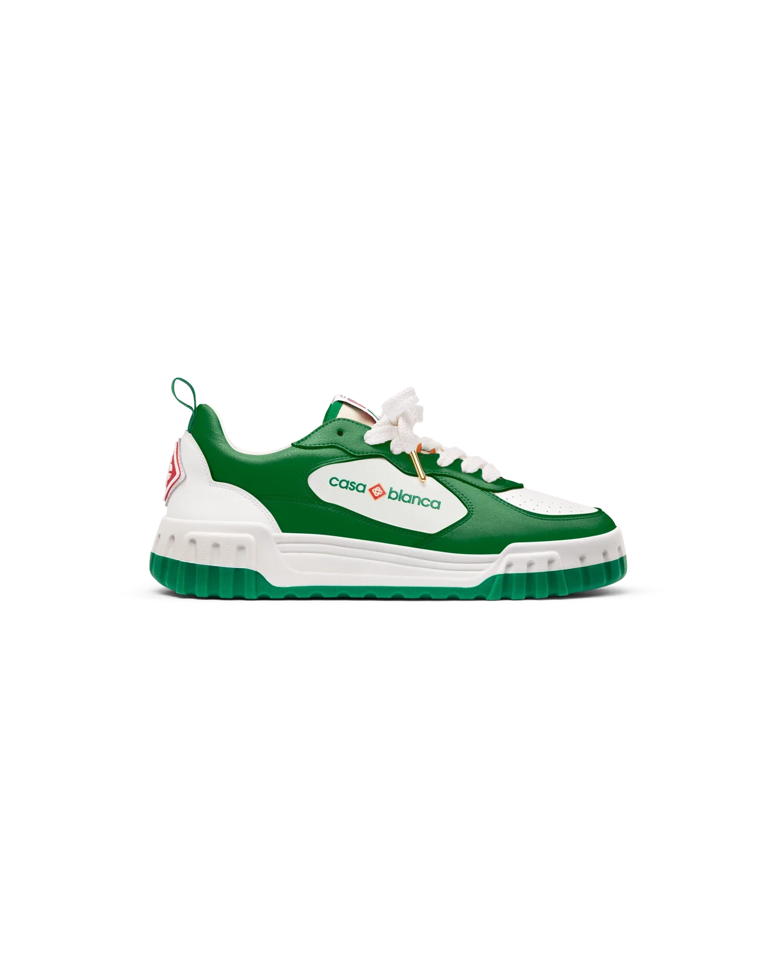 Men's Court Green & White Sneakers