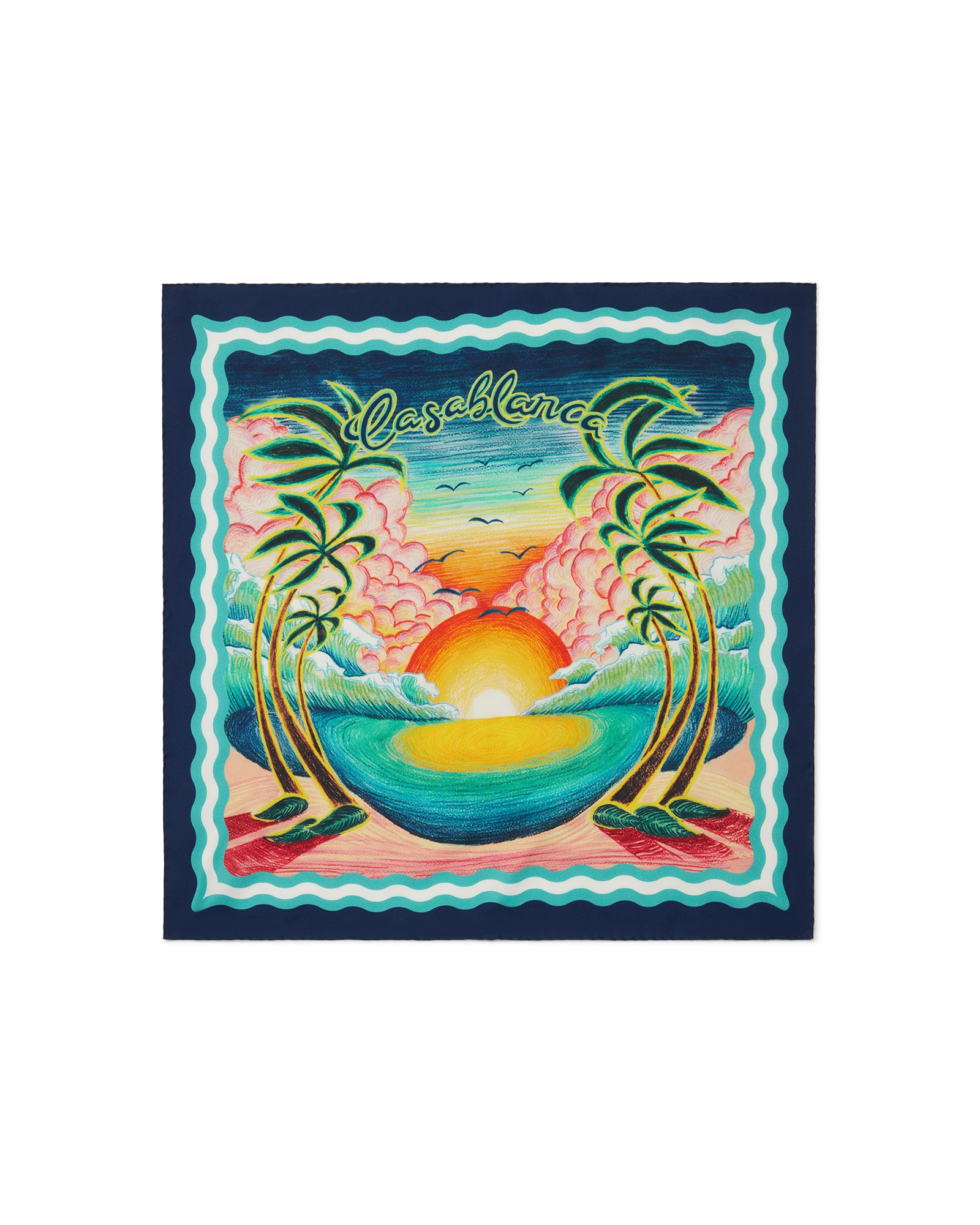 Danse De La Mer Medium Silk Scarf