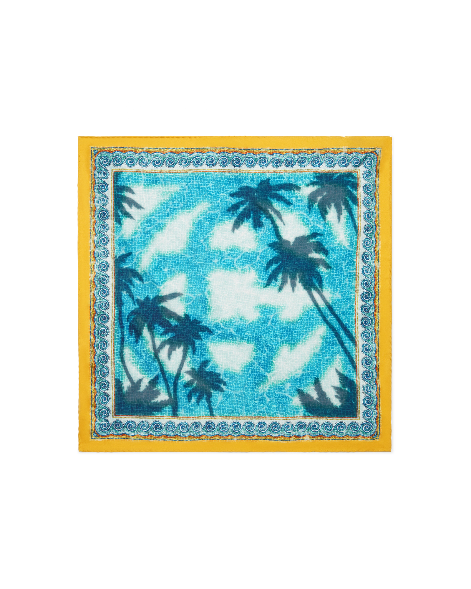 Poolside Emblem Medium Silk Scarf