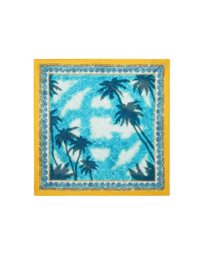 Poolside Emblem Medium Silk Scarf