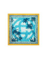 Poolside Emblem Medium Silk Scarf