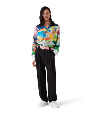 Pink Embossed CC Logo Belt