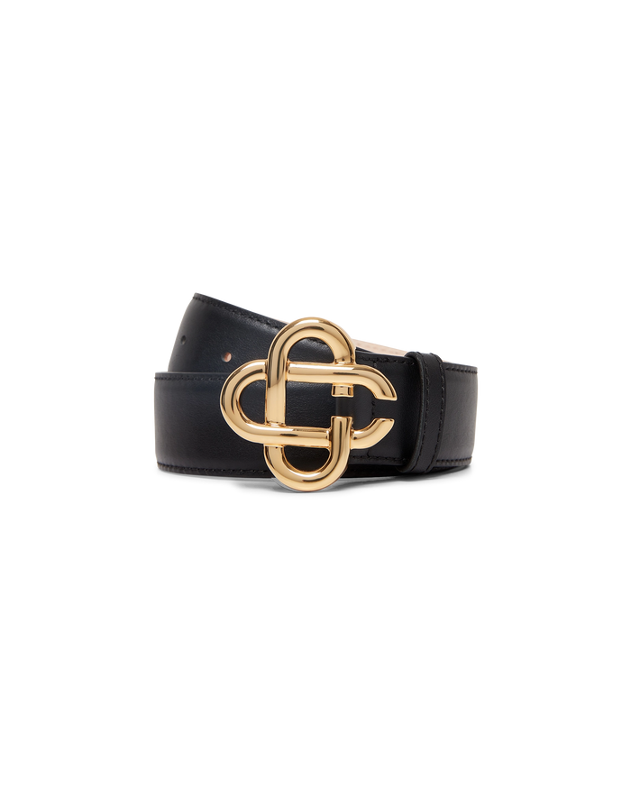 Black CC Logo Belt