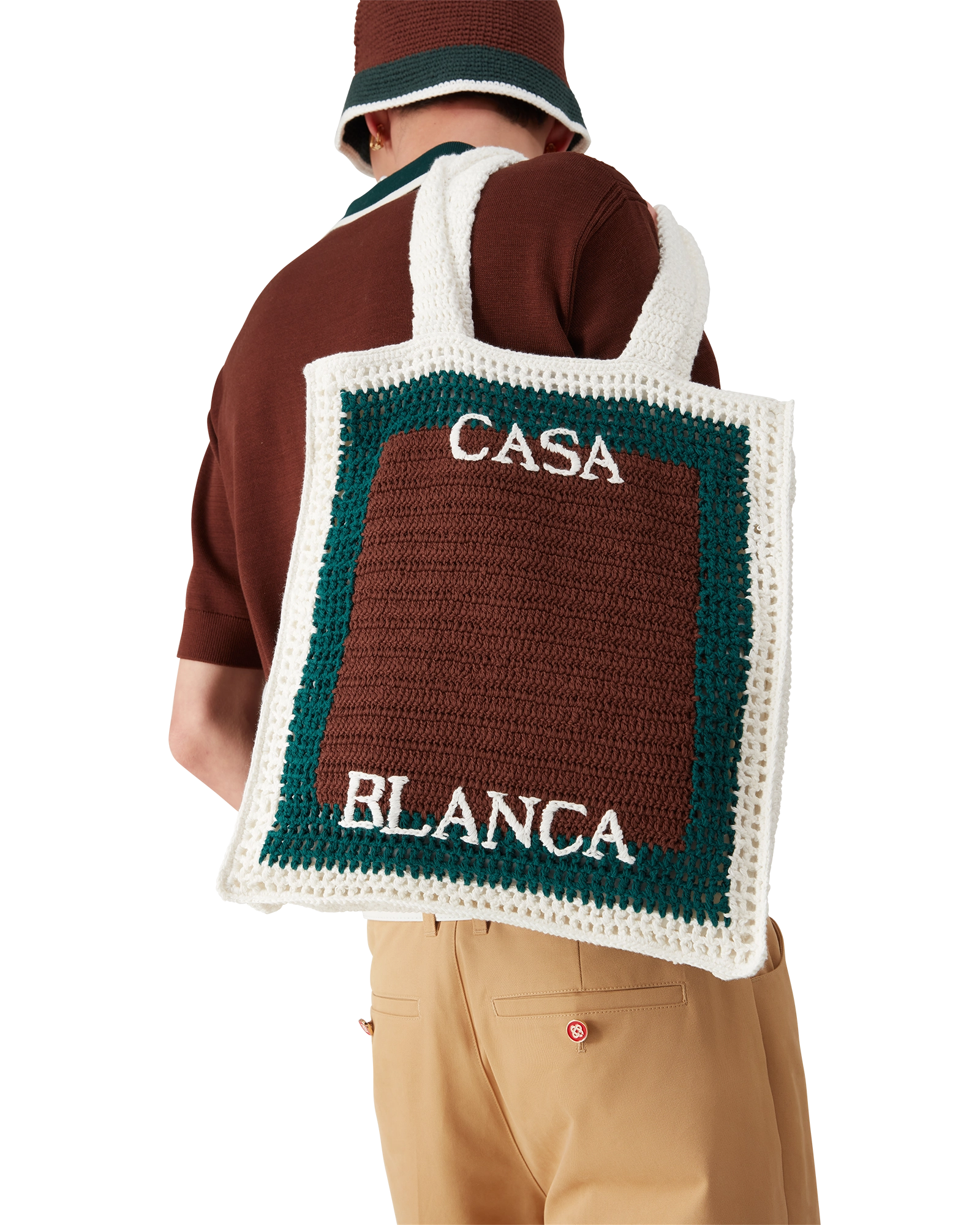 Stripe Crochet Bag
