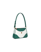 White & Green Jeanne Pochette Shoulder Bag