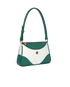 White & Green Jeanne Pochette Shoulder Bag