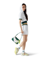 White & Green Jeanne Pochette Shoulder Bag