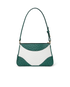 White & Green Jeanne Pochette Shoulder Bag