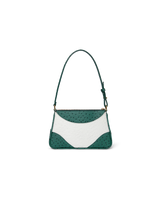 White & Green Jeanne Pochette Shoulder Bag