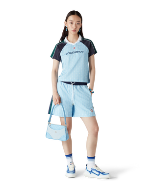 Blue Jeanne Pochette Shoulder Bag